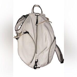 Rebecca Minkoff heather grey Leather Backpack